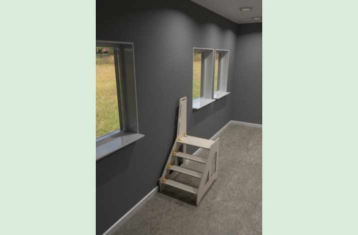 Sammenklappelig skammel til vuggestue