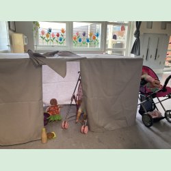 Bordtelt til vghngt bord 70x120x73