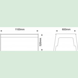 Frigg stabelbart bord  52 cm hj
