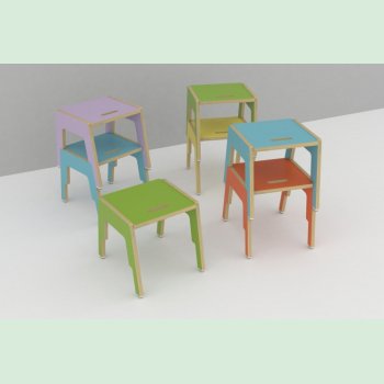 Frigg stabelbar taburet 33 cm