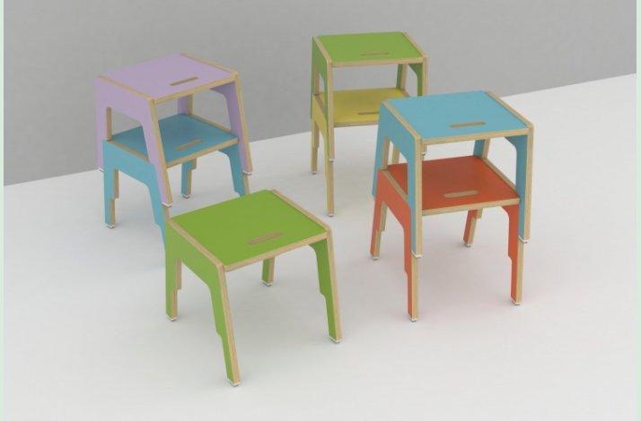 Frigg stabelbar taburet 33 cm