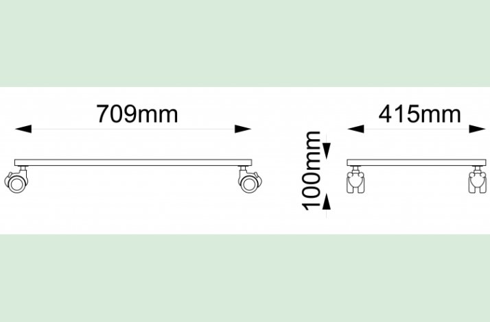  Frigg vogn, dobbelt til 33 cm 