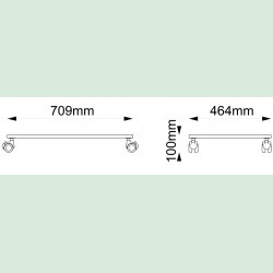 Frigg Dobbelt vogn til 52 cm