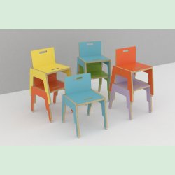 Frigg stabelbar stol med ryg