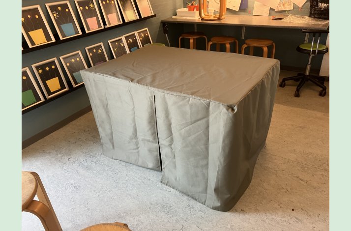 Bordtelt til fritstende bord