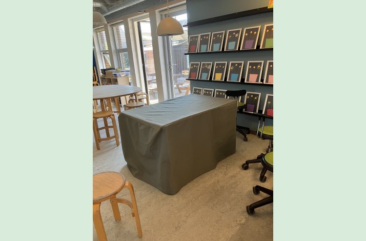 Bordtelt til fritstende bord