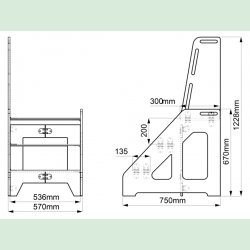 sammenklaplig skammel til brnehave