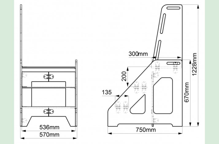 sammenklaplig skammel til brnehave