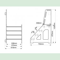 Vghngt pkldningsskammel til vuggestue