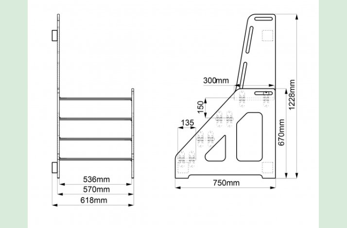 Vghngt pkldningsskammel til vuggestue