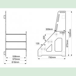 Vghngt pkldningsskammel  til brnehave