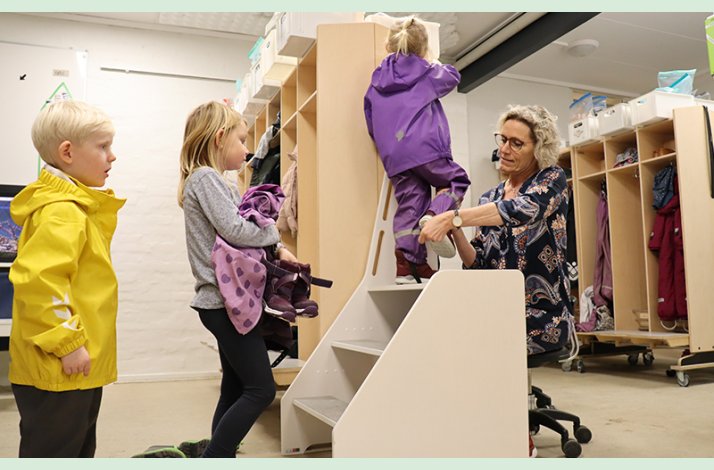 Pkldningsskammel til brnehave