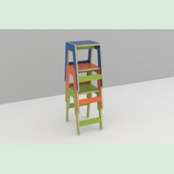 Frigg stabelbar taburet 52 cm.