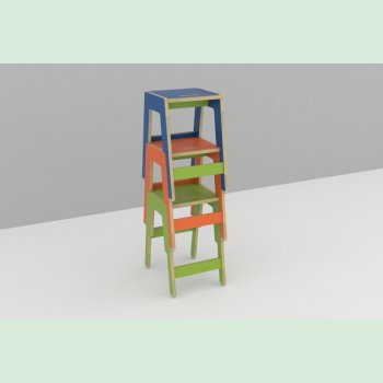 Frigg stabelbar taburet 52 cm.