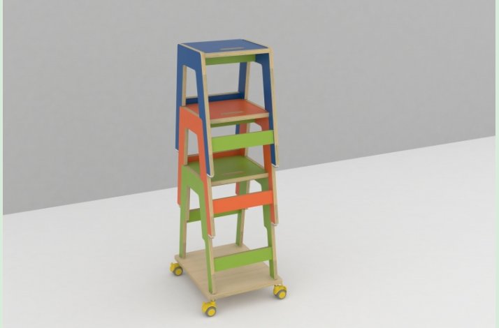 Frigg vogn, enkelt til 52cm