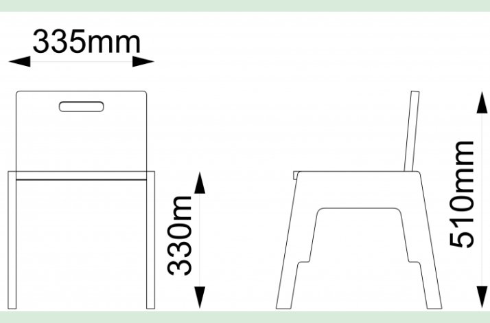 Frigg stabelbar stol med ryg