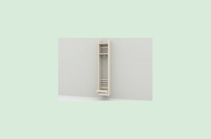 Troldegarderobe m/b�nk 1sekt.