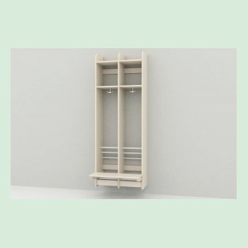 Troldegarderobe m/b�nk 2sekt.